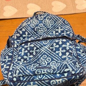 Vera Bradley Blue Patterned Backpack